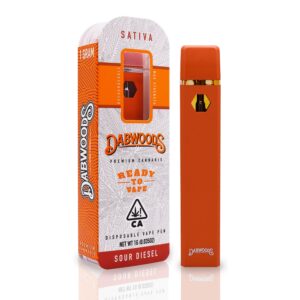 Sour Diesel ~ Disposable Vape Pen | DABWOODS Top Cola Delivery