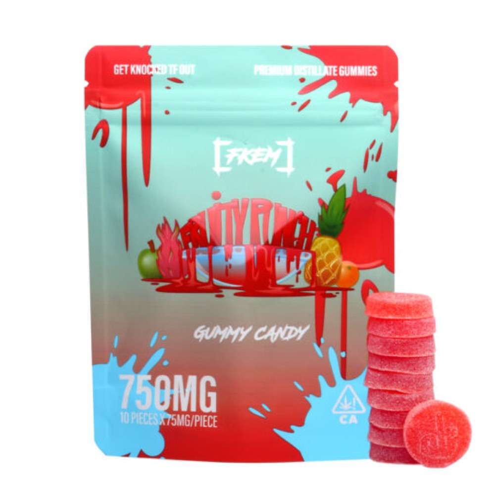 FKEM ~ 750mg Fruit Punch Gummies (75mgx10) Top Cola Delivery