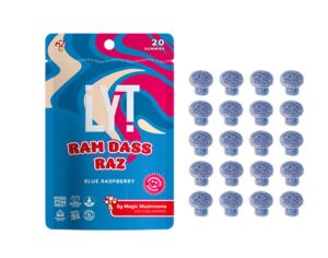 LYT Mushroom Gummies 5g  ~ Blue Razz Ram Dass Raz Top Cola Delivery