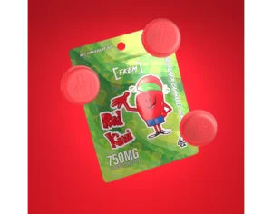 FKEM ~ 750mg Red Kiwi Cannabis Gummies (75mgx10)