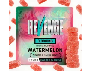 3000 Hybrid Revenge Watermelon Live Resin Infused Gummies