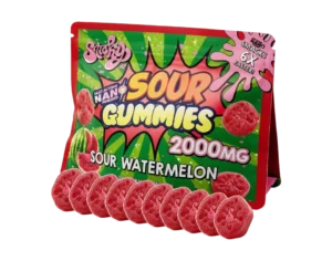 Nano Sticky Bites 2000mg ~ Sour Watermelon - 200mgx10
