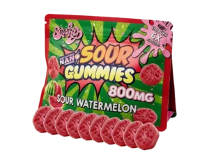 Nano Sticky Bites 800mg ~ Sour Watermelon - 80mgx10